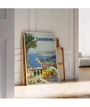 Affiche Voyage Vintage Sanremo Italie s'inspire de l'anatomie humaine