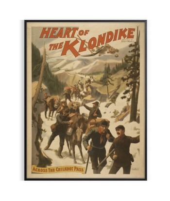 Coeur L’Affiche Vintage Klondike Economisez 