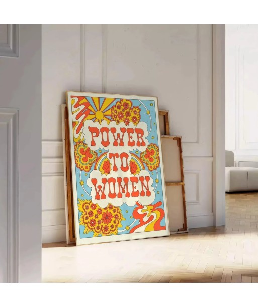 Power To Women Groovy Print hantent personnes