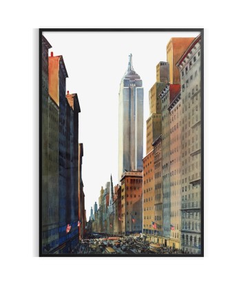 Affiche Vintage New York 3 livraison et retour toujours gratuits