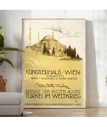 Affiche Voyage Vintage Turquie, Affiche 4 Venez découvrir notre 