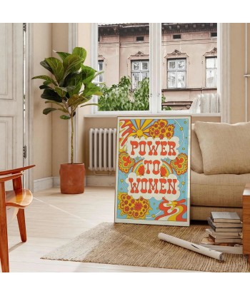 Power To Women Groovy Print hantent personnes