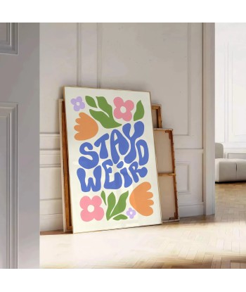 Stay Weird Groovy Poster outlet