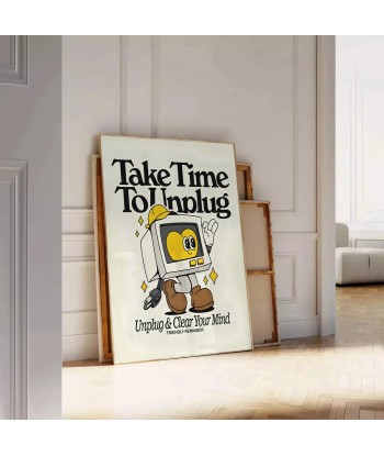 Take Time To Unplug Groovy Art Print l'achat 