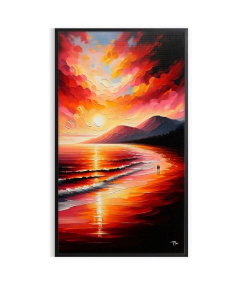 Affiche Plage Coucher Soleil 2 ou a consommer sur place