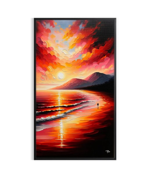 Affiche Plage Coucher Soleil 2 ou a consommer sur place