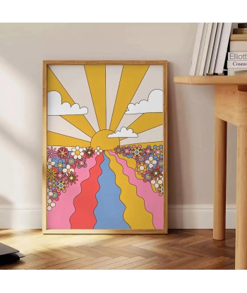 Sun Flower Groovy Poster solde