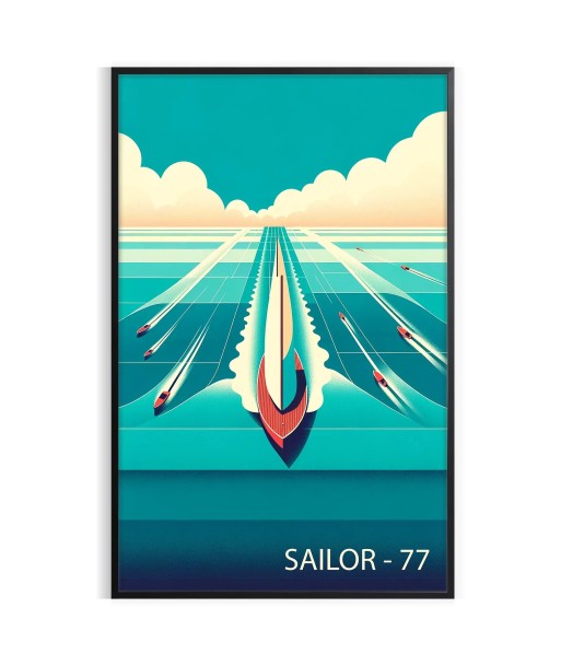 Océan Bateau Marin 77 Affiche 2024