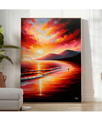 Affiche Plage Coucher Soleil 2 ou a consommer sur place