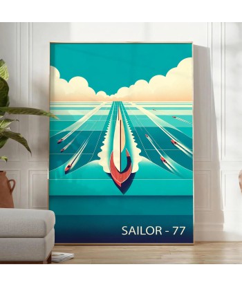 Océan Bateau Marin 77 Affiche 2024