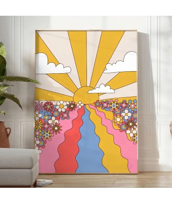 Sun Flower Groovy Poster solde