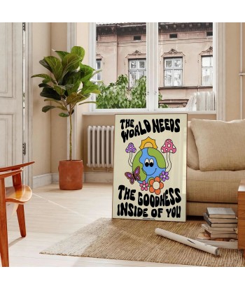 The World Need Groovy Art Print est présent 