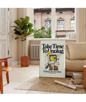 Take Time To Unplug Groovy Art Print l'achat 