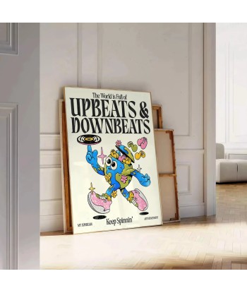 Upbeats And Downbeats Keep Spininnin Groovy Wall Art Par le système avancé 