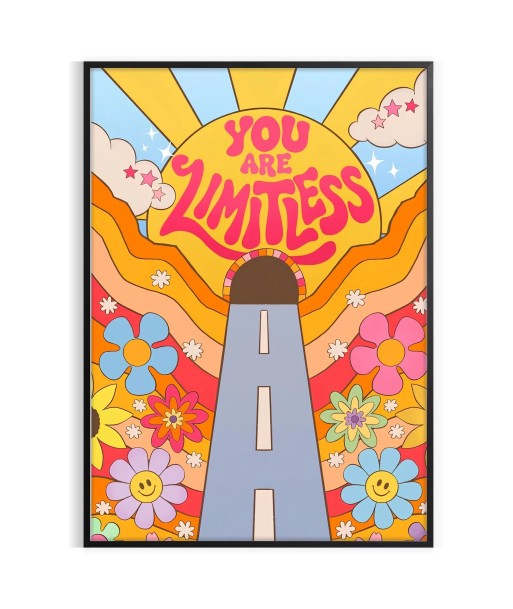 You Are Limitless Groovy Art Print chez Cornerstreet bien 