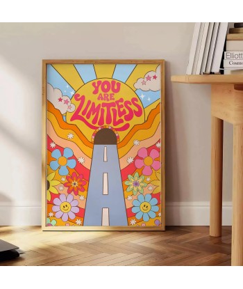 You Are Limitless Groovy Art Print chez Cornerstreet bien 