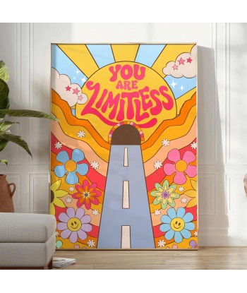 You Are Limitless Groovy Art Print chez Cornerstreet bien 