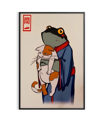 Frog And Cat Matsumoto Hoji Japan Poster suggérées chez