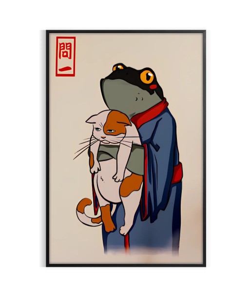 Frog And Cat Matsumoto Hoji Japan Poster suggérées chez