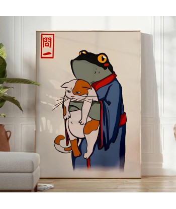 Frog And Cat Matsumoto Hoji Japan Poster suggérées chez