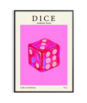 Dice Aesthic Series Trendy Print pas chere